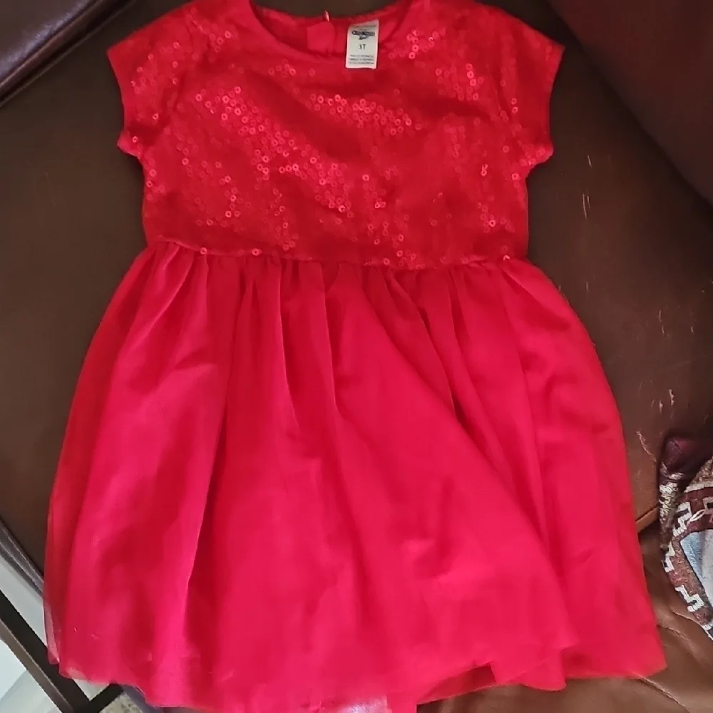 Nwot OshKosh B'gosh Sparkling Red Kids Dress